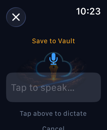 Apple Watch capture confirmation